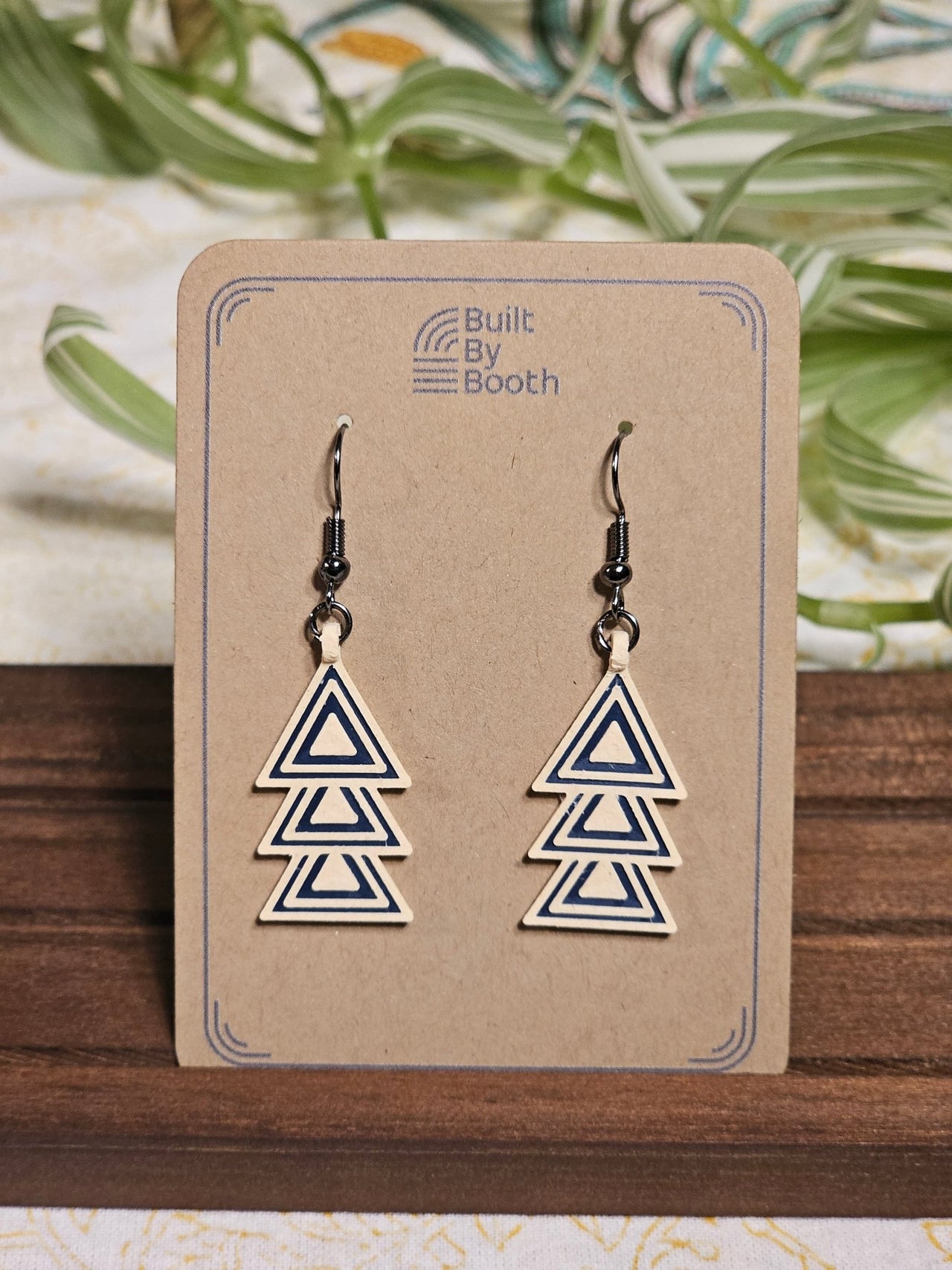 Dangle Earrings - Triple Eq Triangle Up - Built By Booth