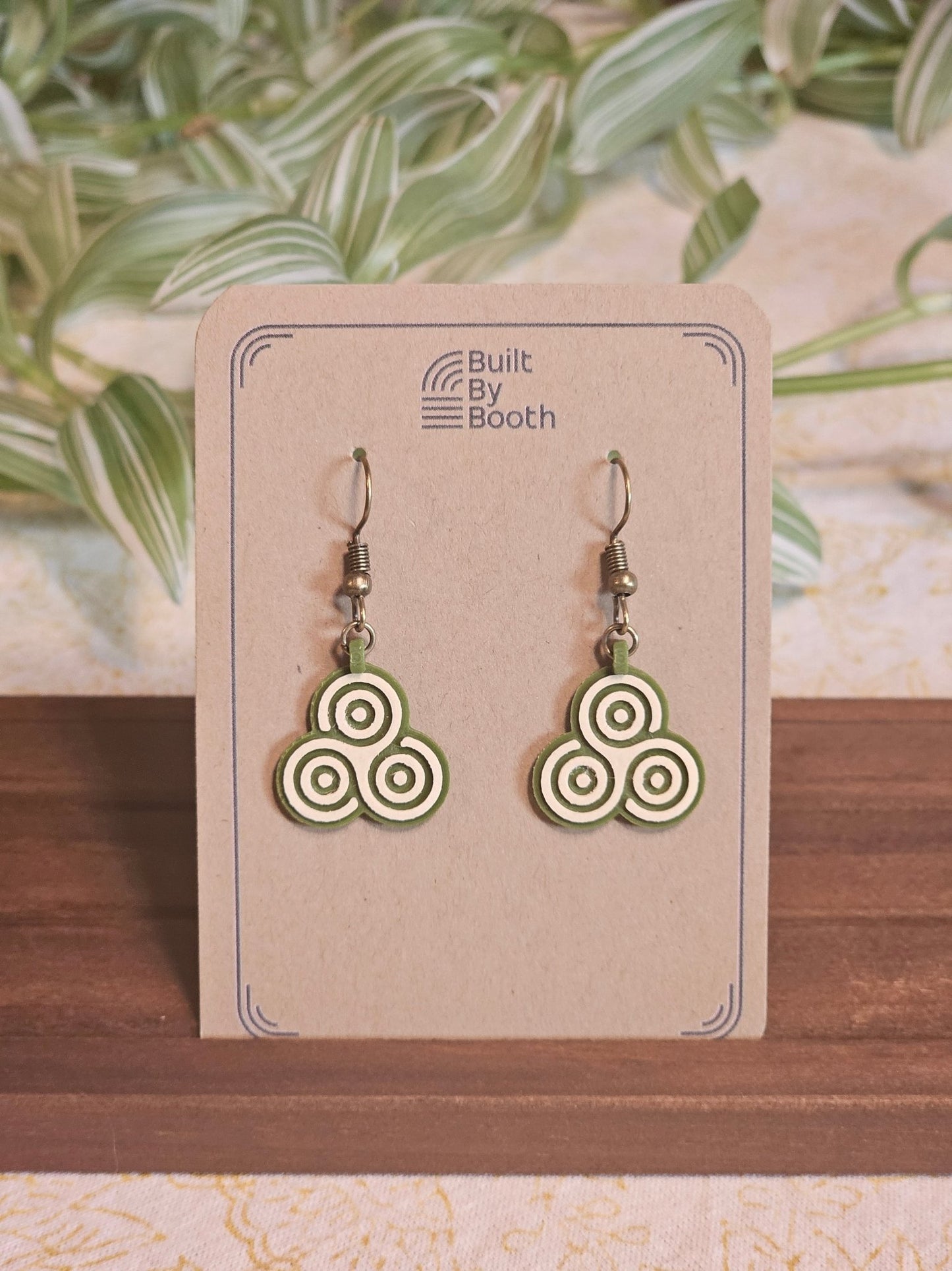 Dangle Earrings - Triple Spin - Built By Booth