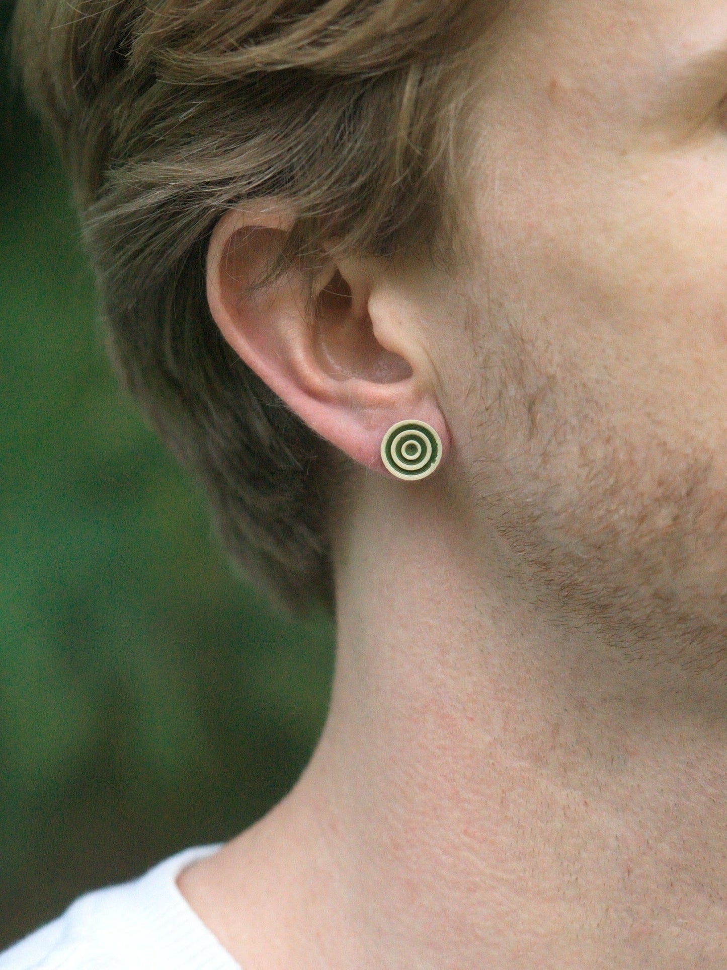Stud Earrings - 12mm Ripples - Built By Booth
