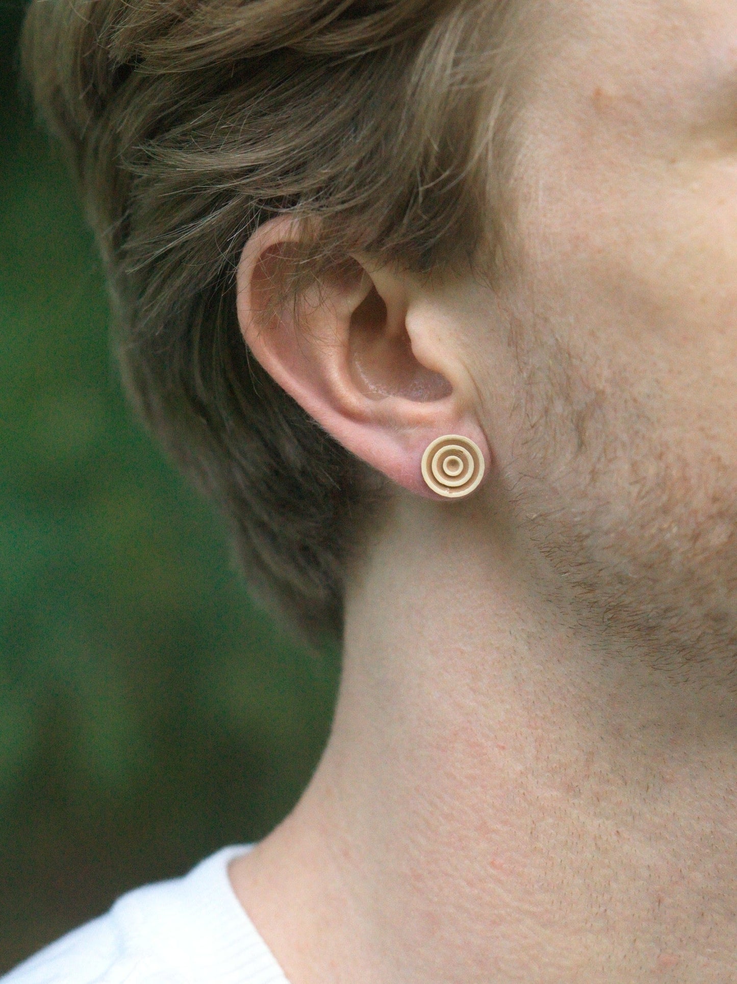 Stud Earrings - 12mm Ripples - Built By Booth