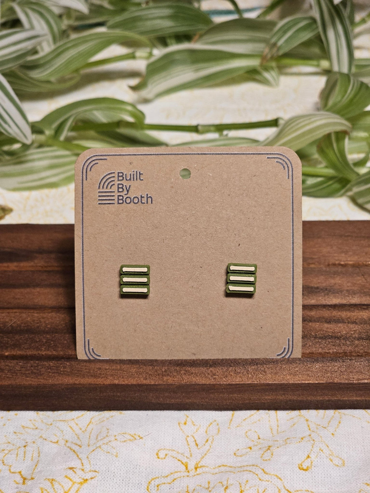 Stud Earrings - 3 Bars - Built By Booth