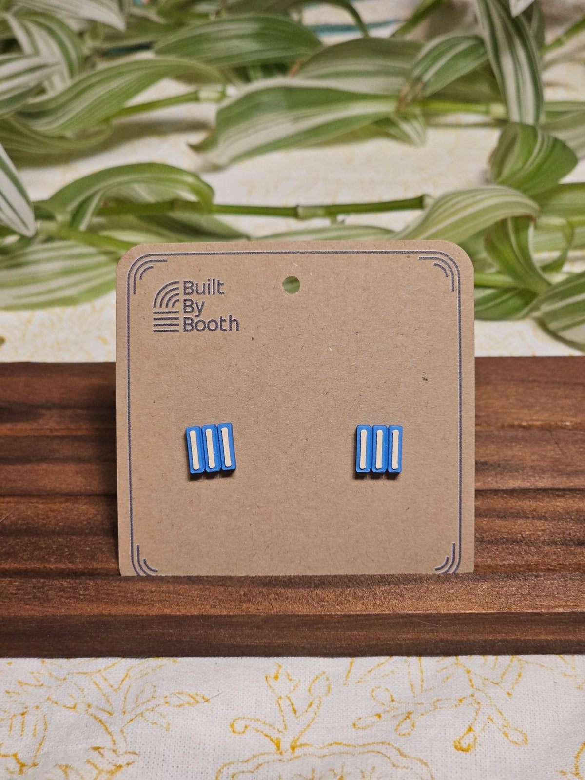 Stud Earrings - 3 Bars - Built By Booth