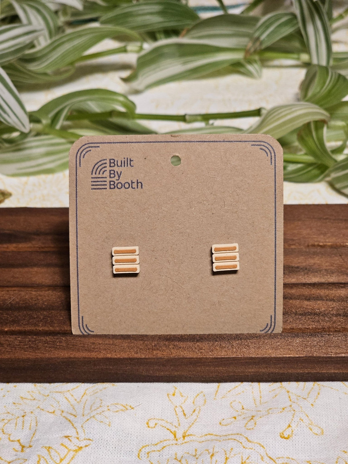 Stud Earrings - 3 Bars - Built By Booth