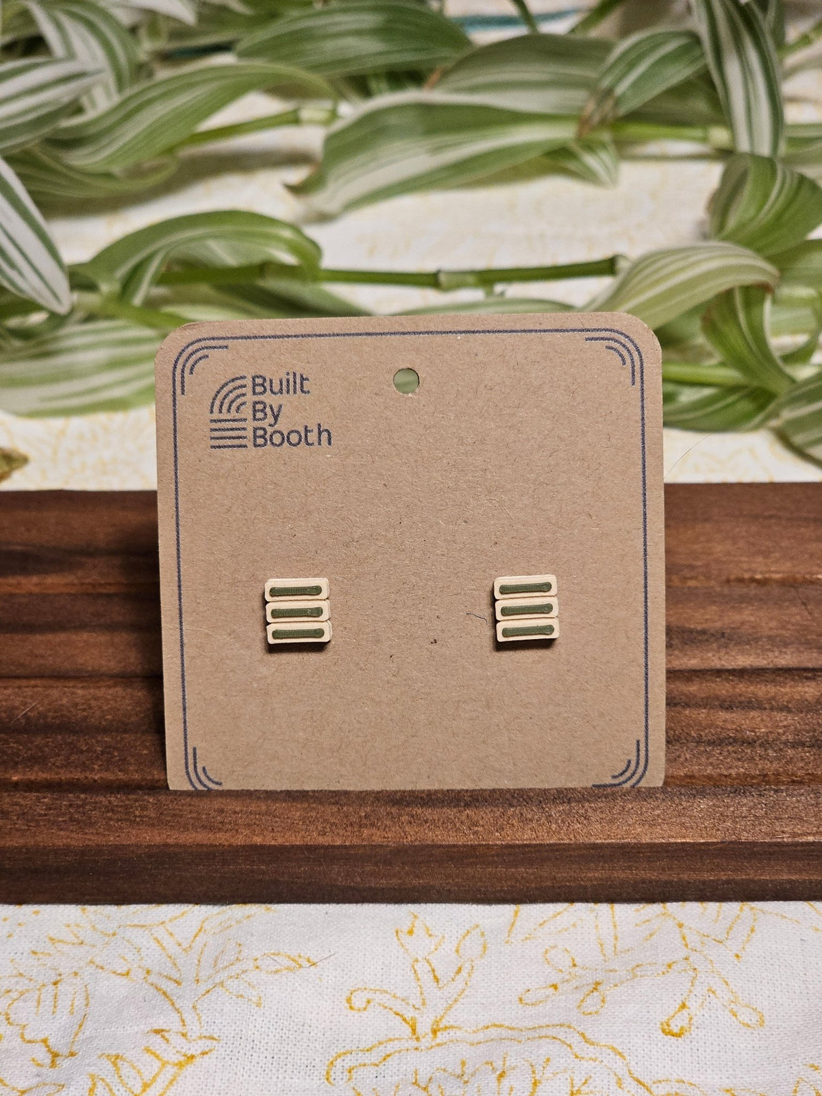 Stud Earrings - 3 Bars - Built By Booth