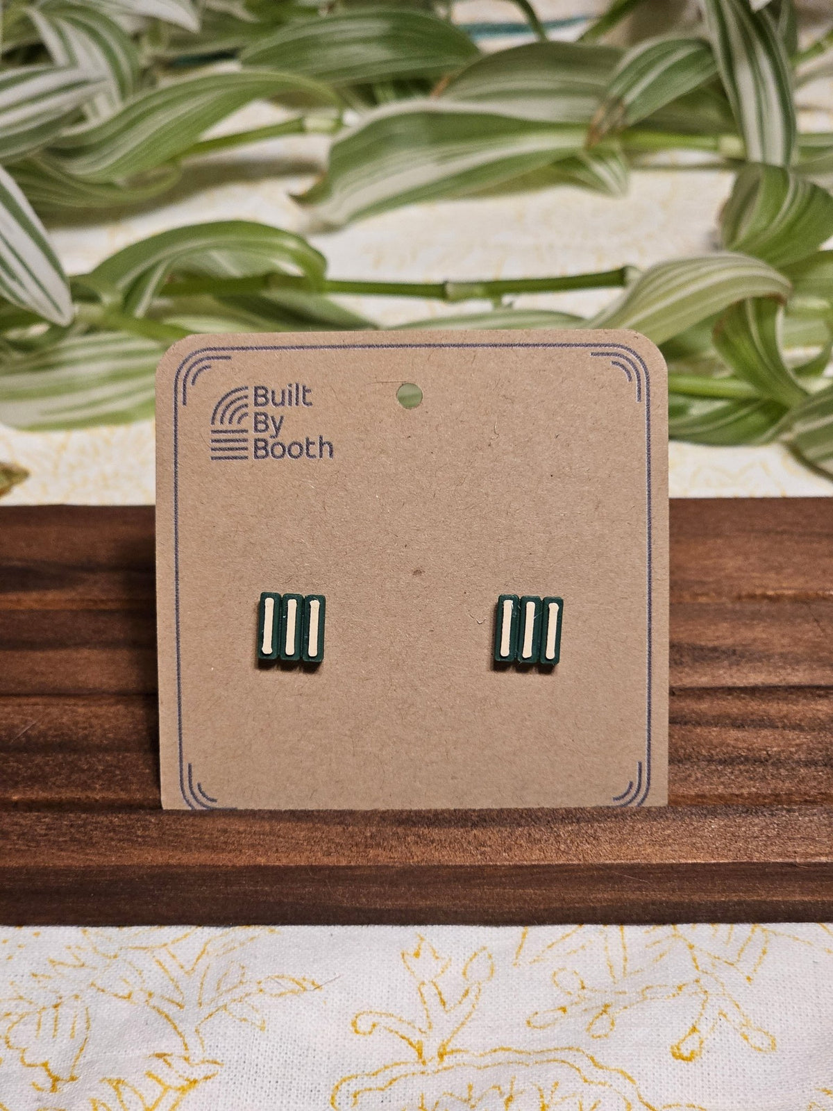 Stud Earrings - 3 Bars - Built By Booth