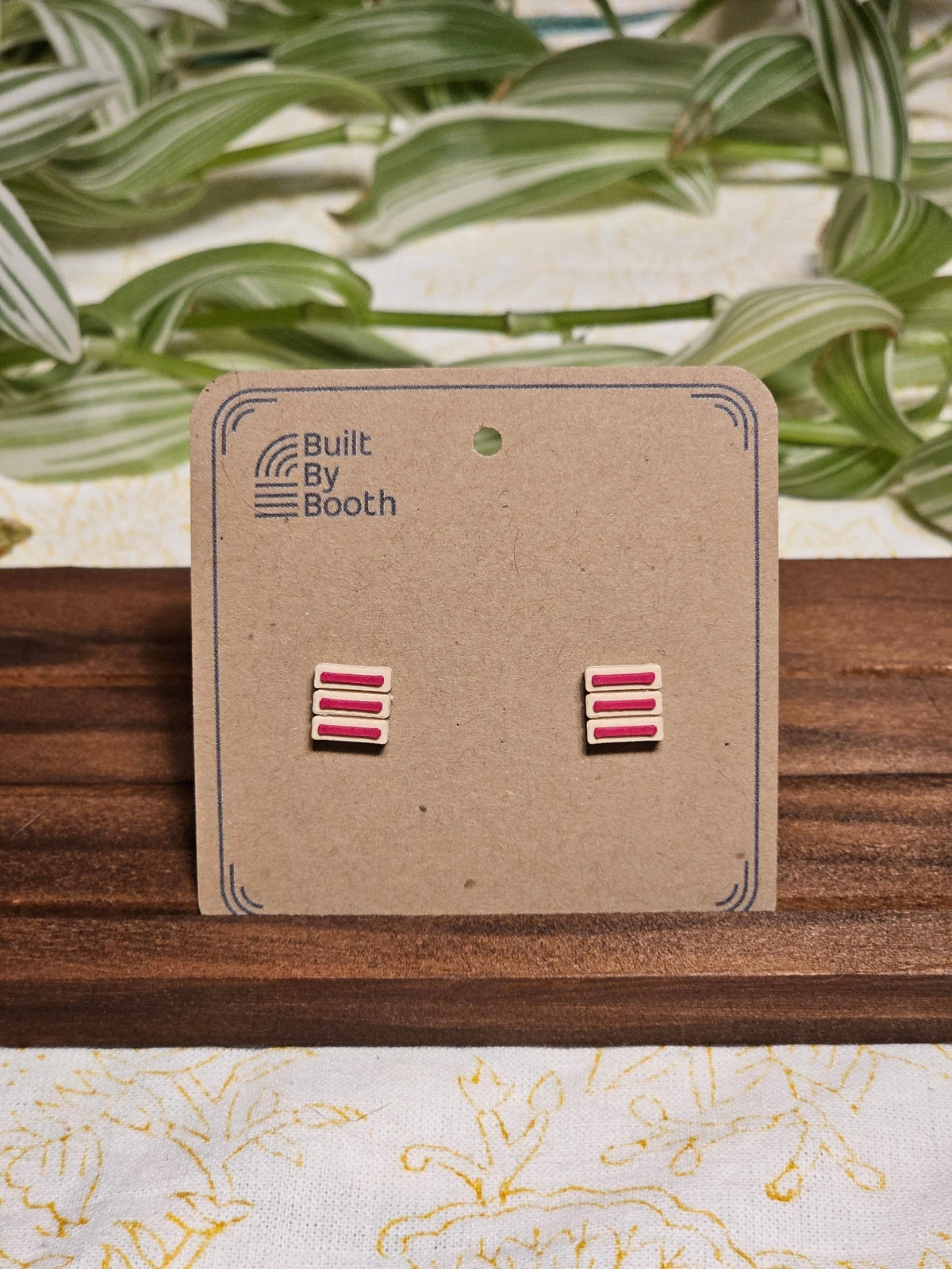 Stud Earrings - 3 Bars - Built By Booth