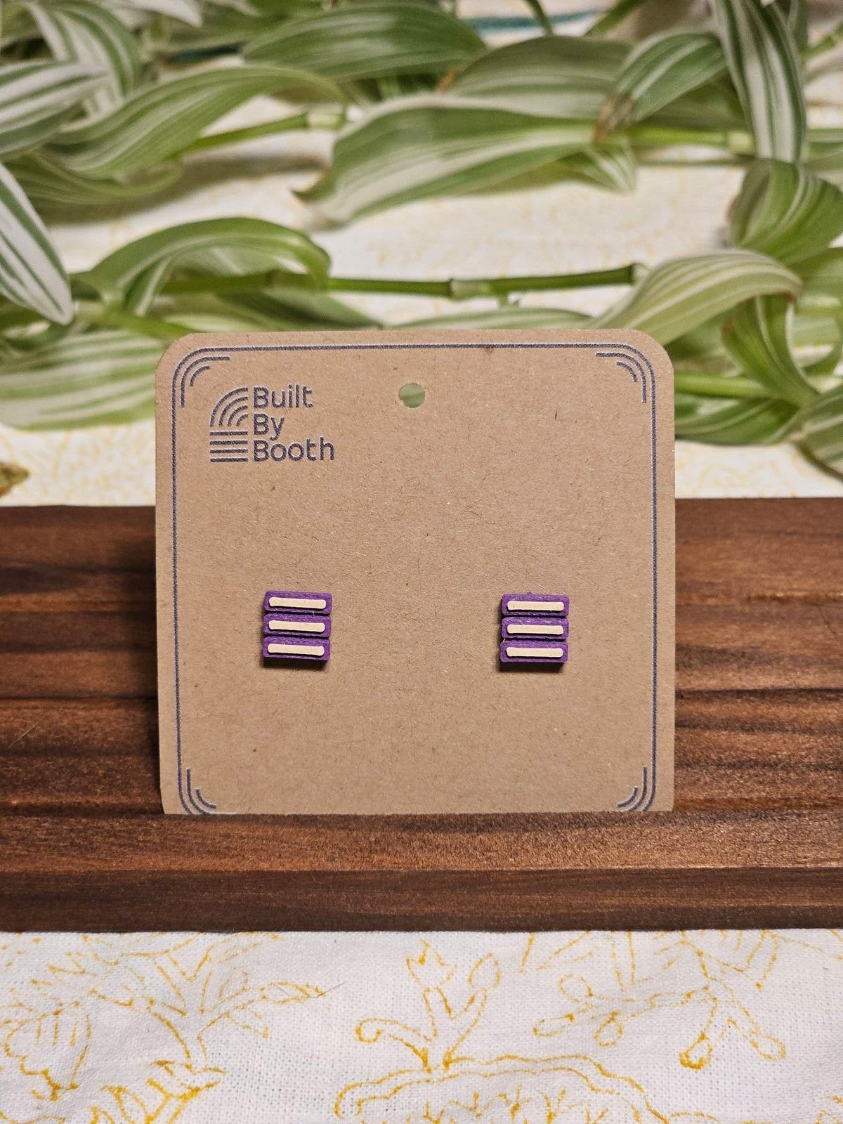 Stud Earrings - 3 Bars - Built By Booth