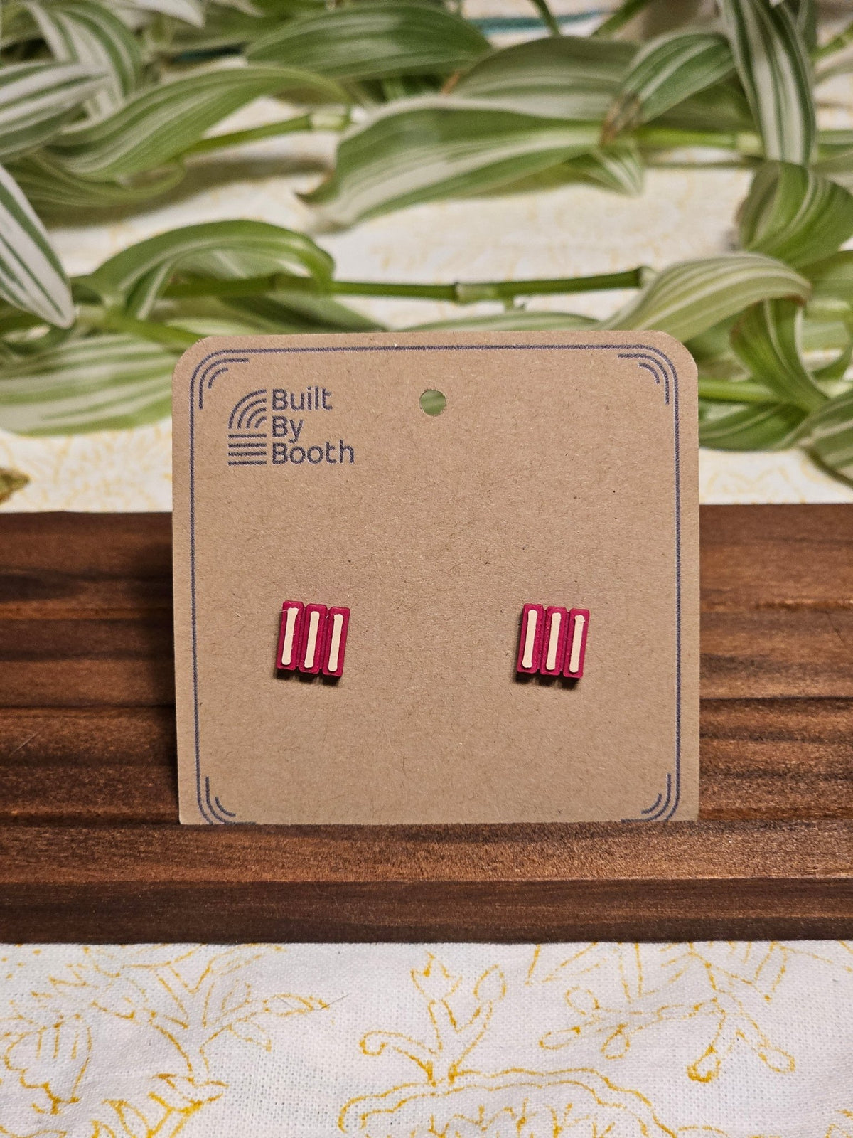 Stud Earrings - 3 Bars - Built By Booth