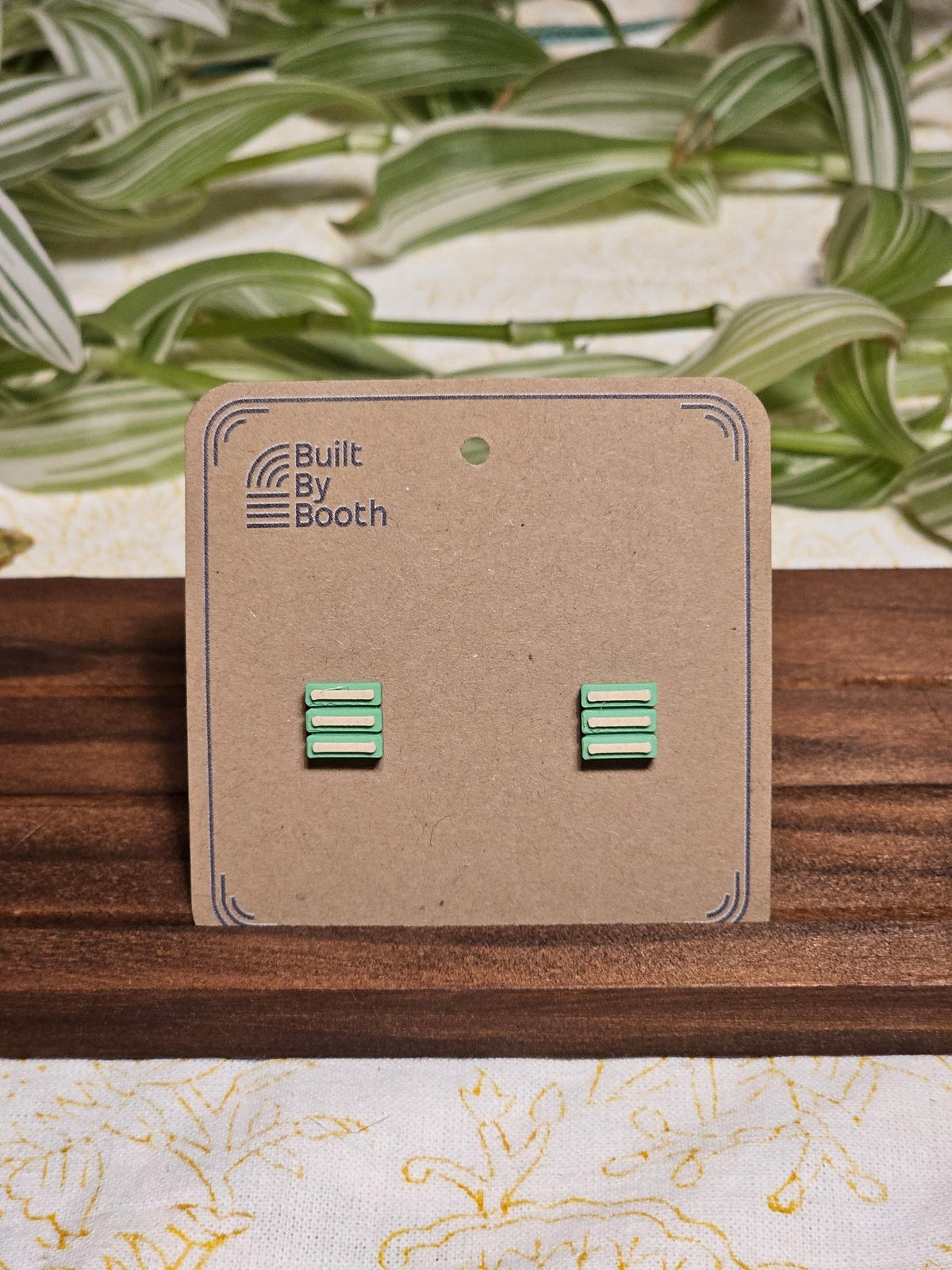 Stud Earrings - 3 Bars - Built By Booth