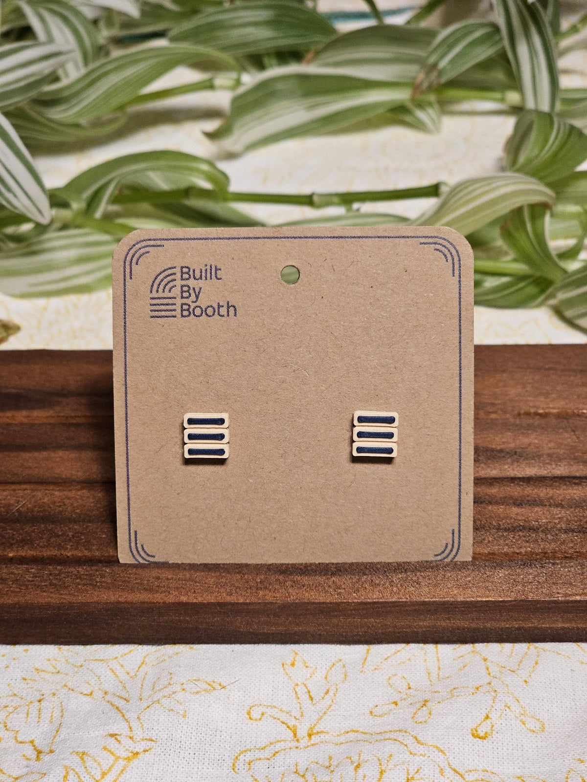 Stud Earrings - 3 Bars - Built By Booth