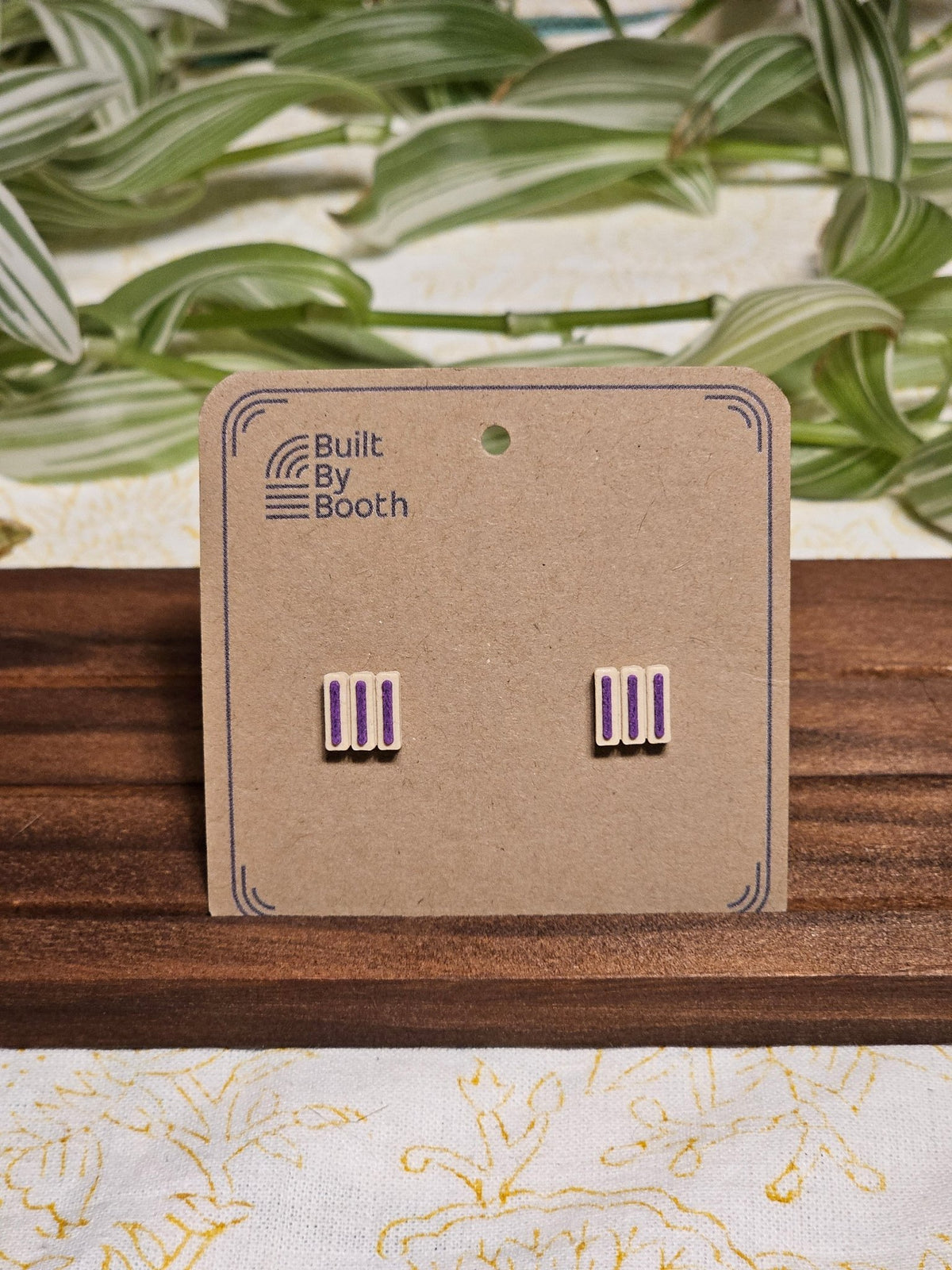 Stud Earrings - 3 Bars - Built By Booth