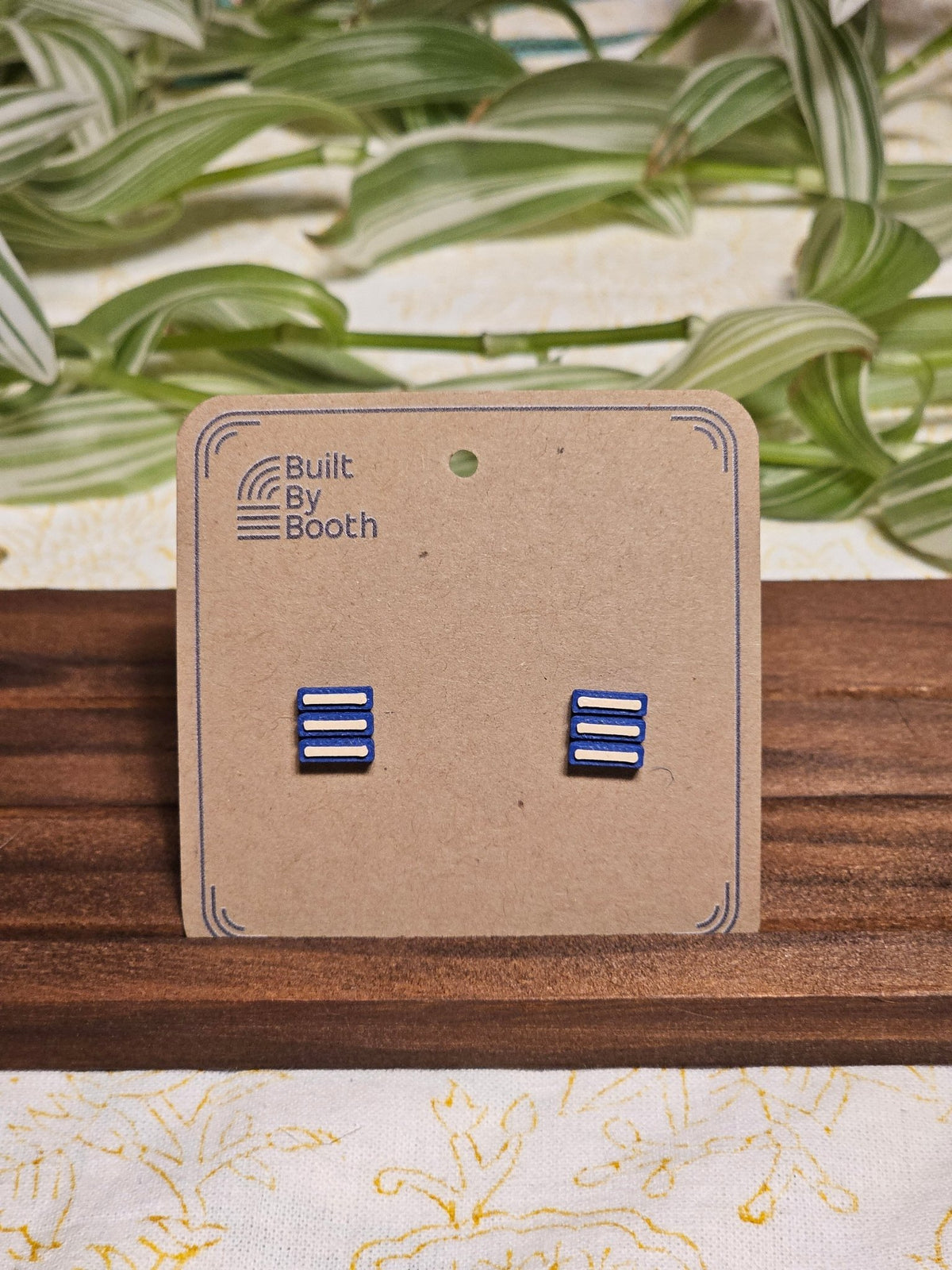 Stud Earrings - 3 Bars - Built By Booth