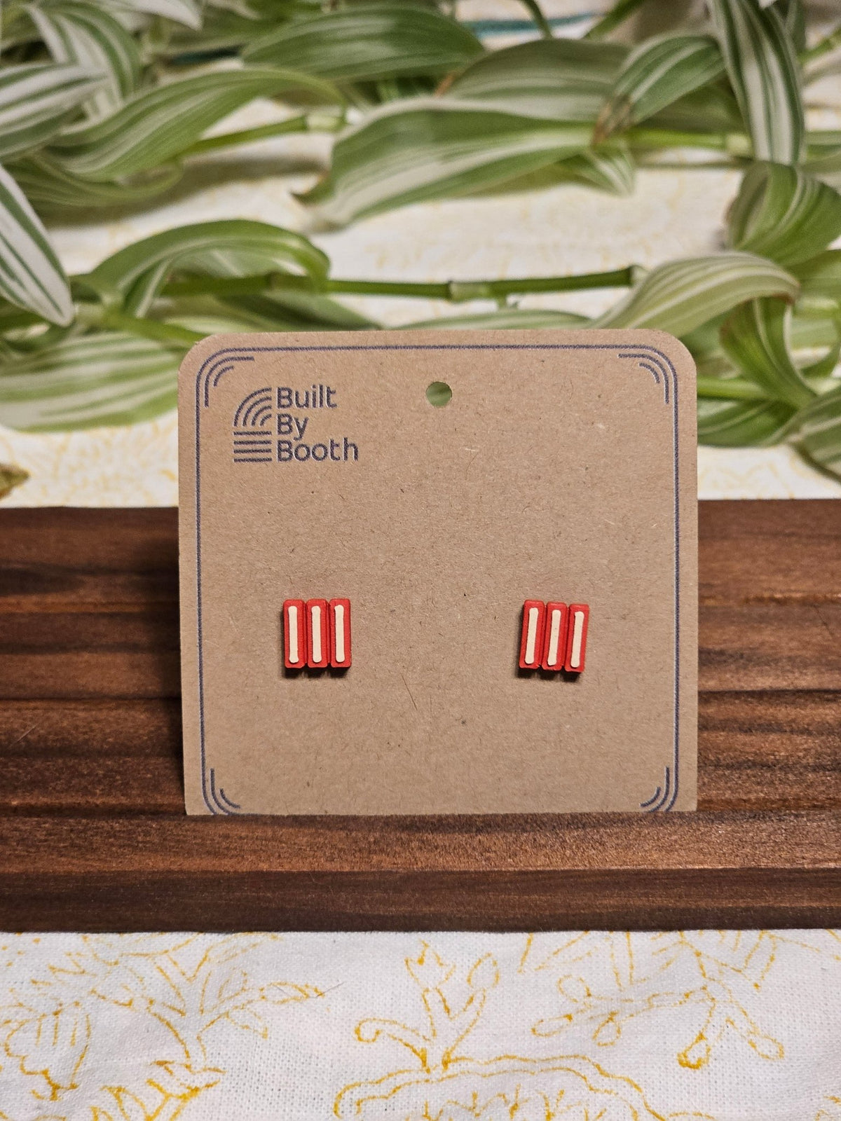 Stud Earrings - 3 Bars - Built By Booth
