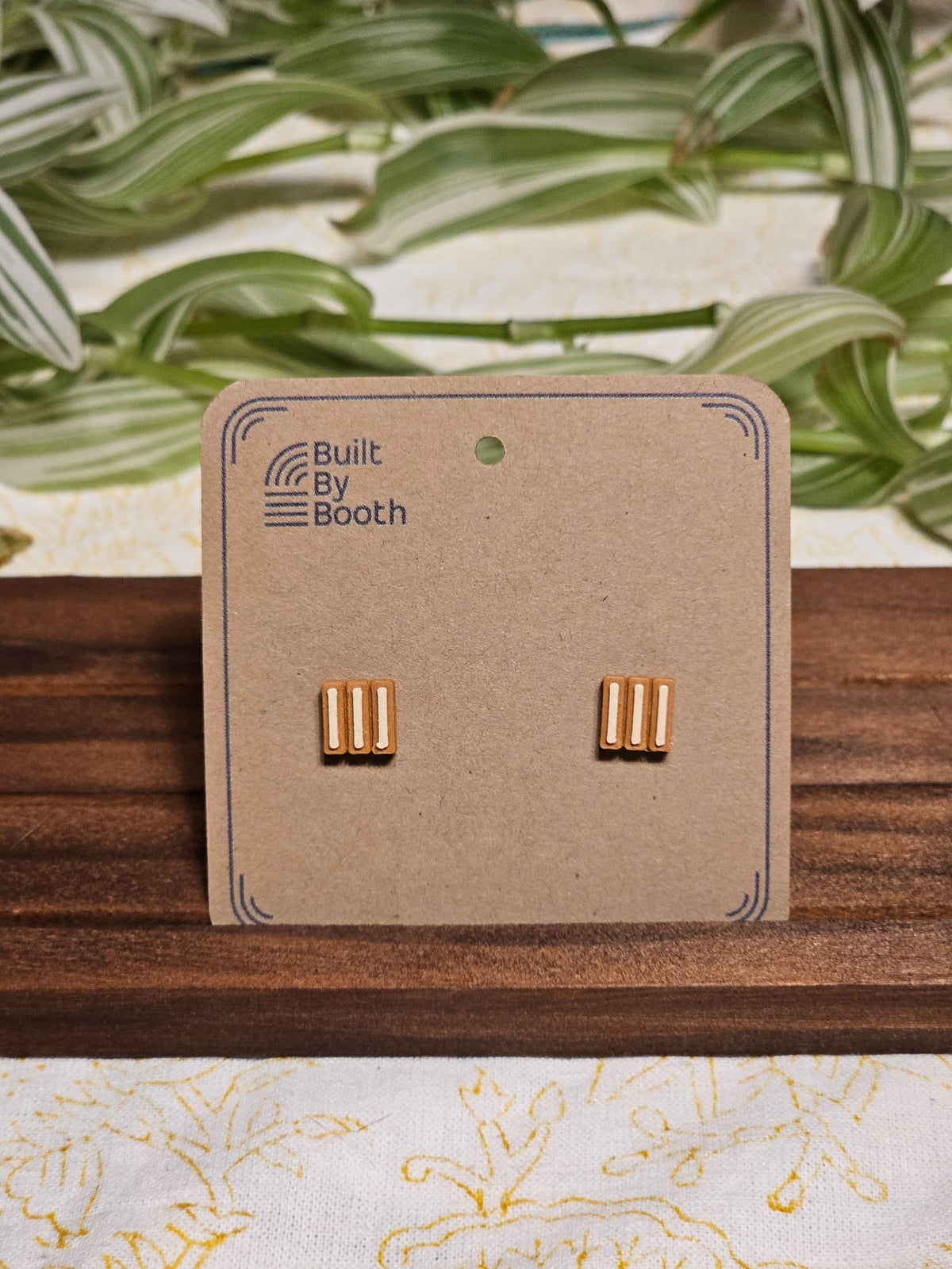 Stud Earrings - 3 Bars - Built By Booth
