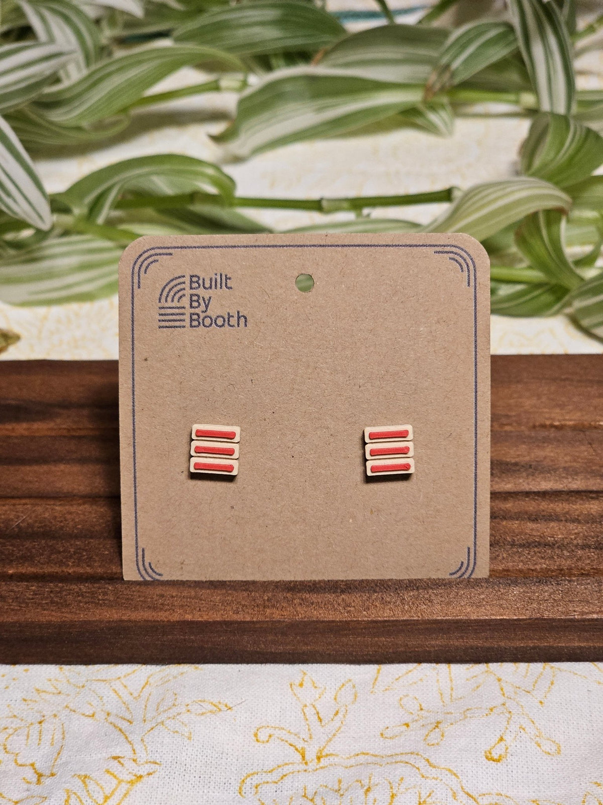 Stud Earrings - 3 Bars - Built By Booth