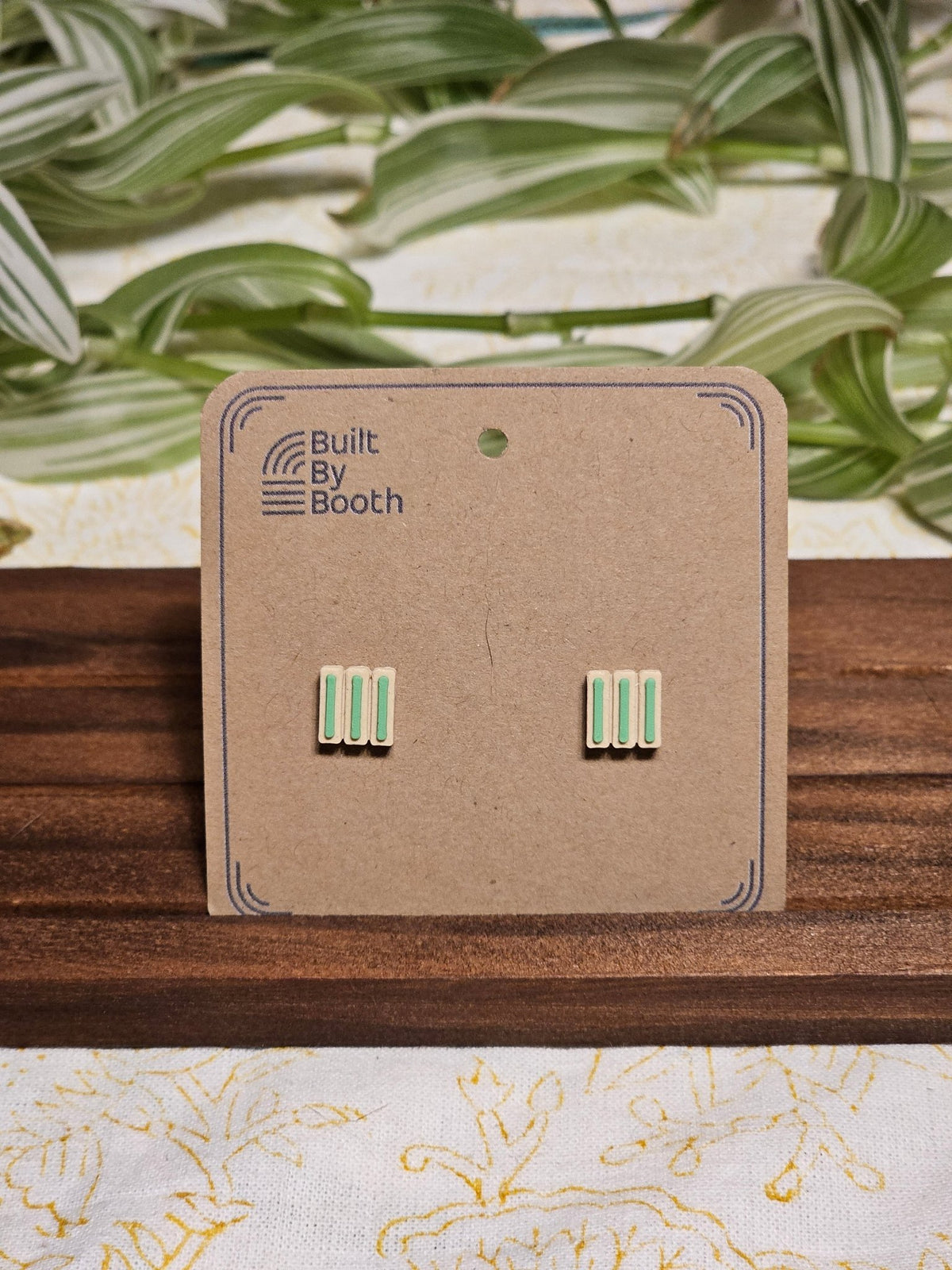 Stud Earrings - 3 Bars - Built By Booth