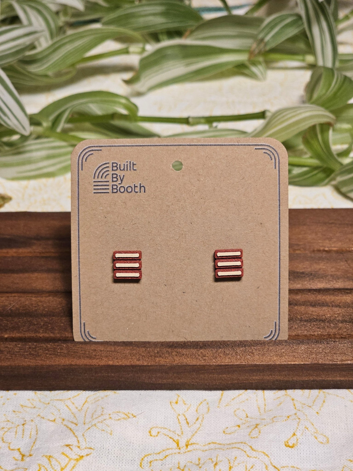 Stud Earrings - 3 Bars - Built By Booth