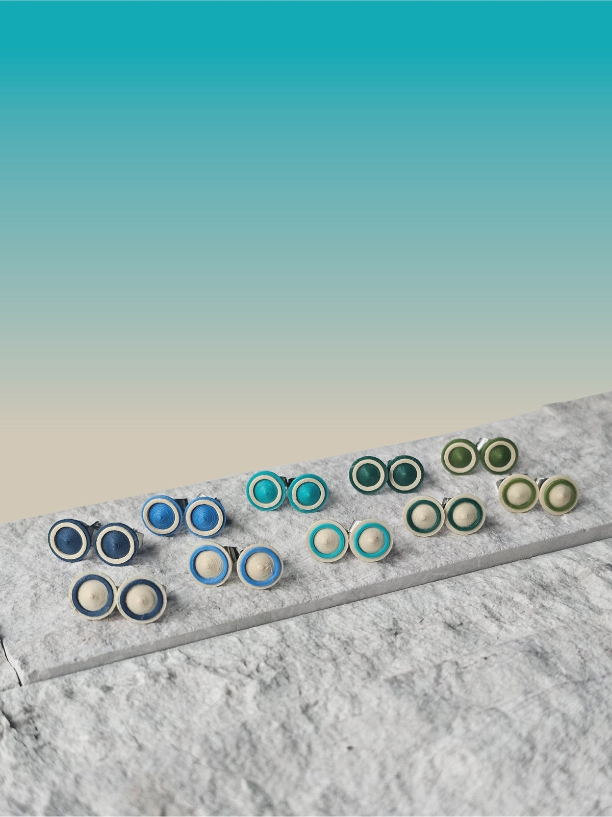 Stud Earrings - 8mm Ring Rise - Built By Booth