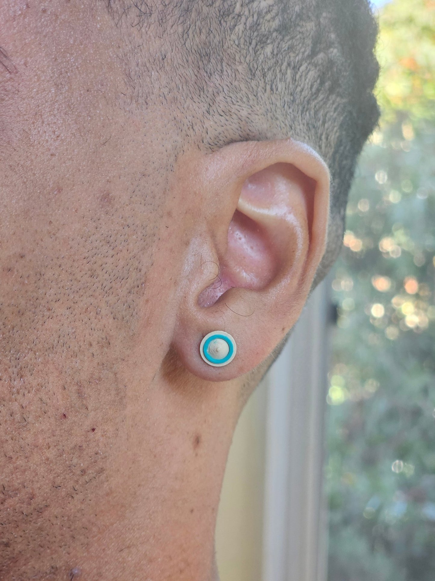 Stud Earrings - 8mm Ring Rise - Built By Booth