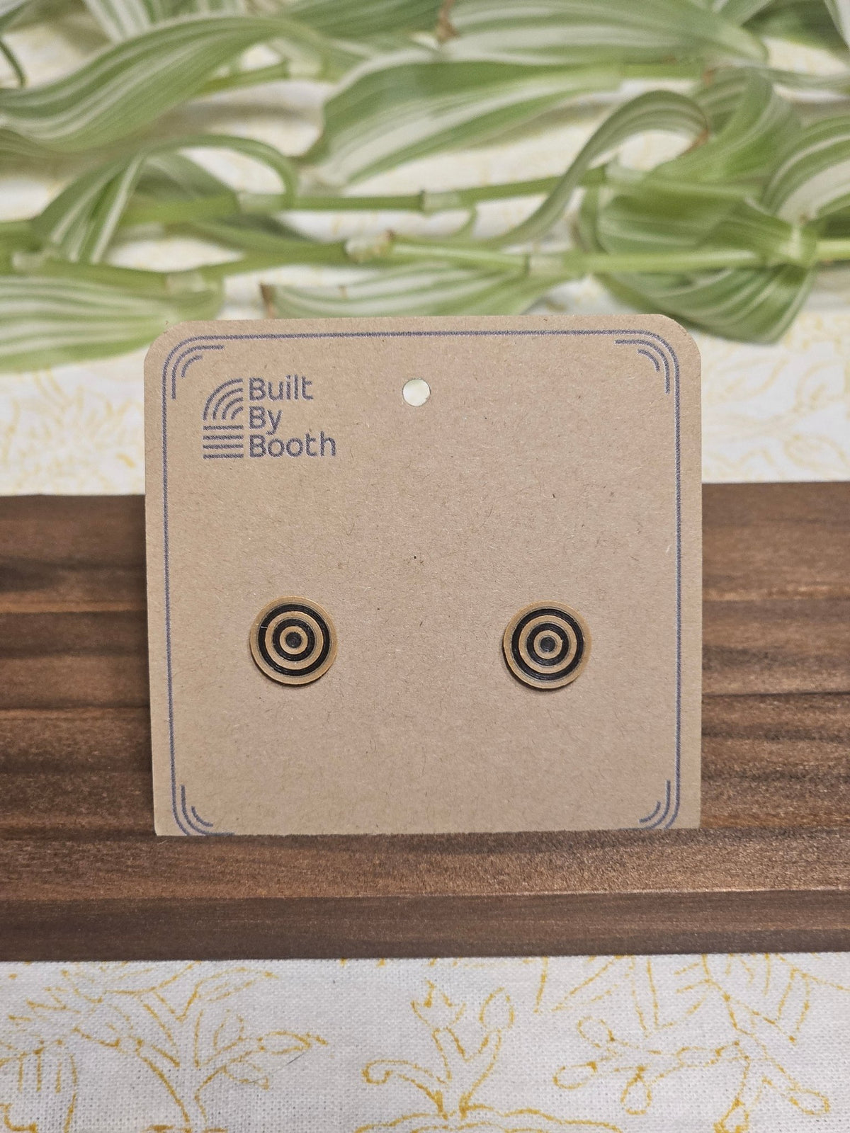 Stud Earrings - 9mm Ripples - Built By Booth