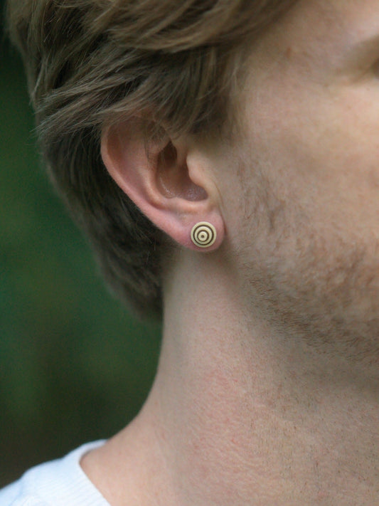 Stud Earrings - Cinnamon Roll - Built By Booth