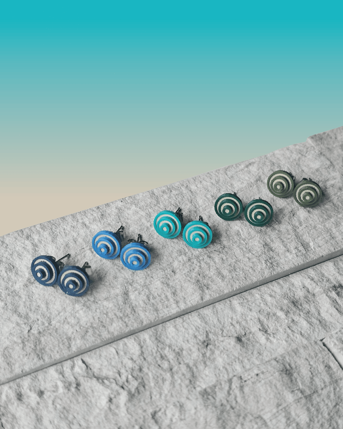 Stud Earrings - Cinnamon Roll - Built By Booth