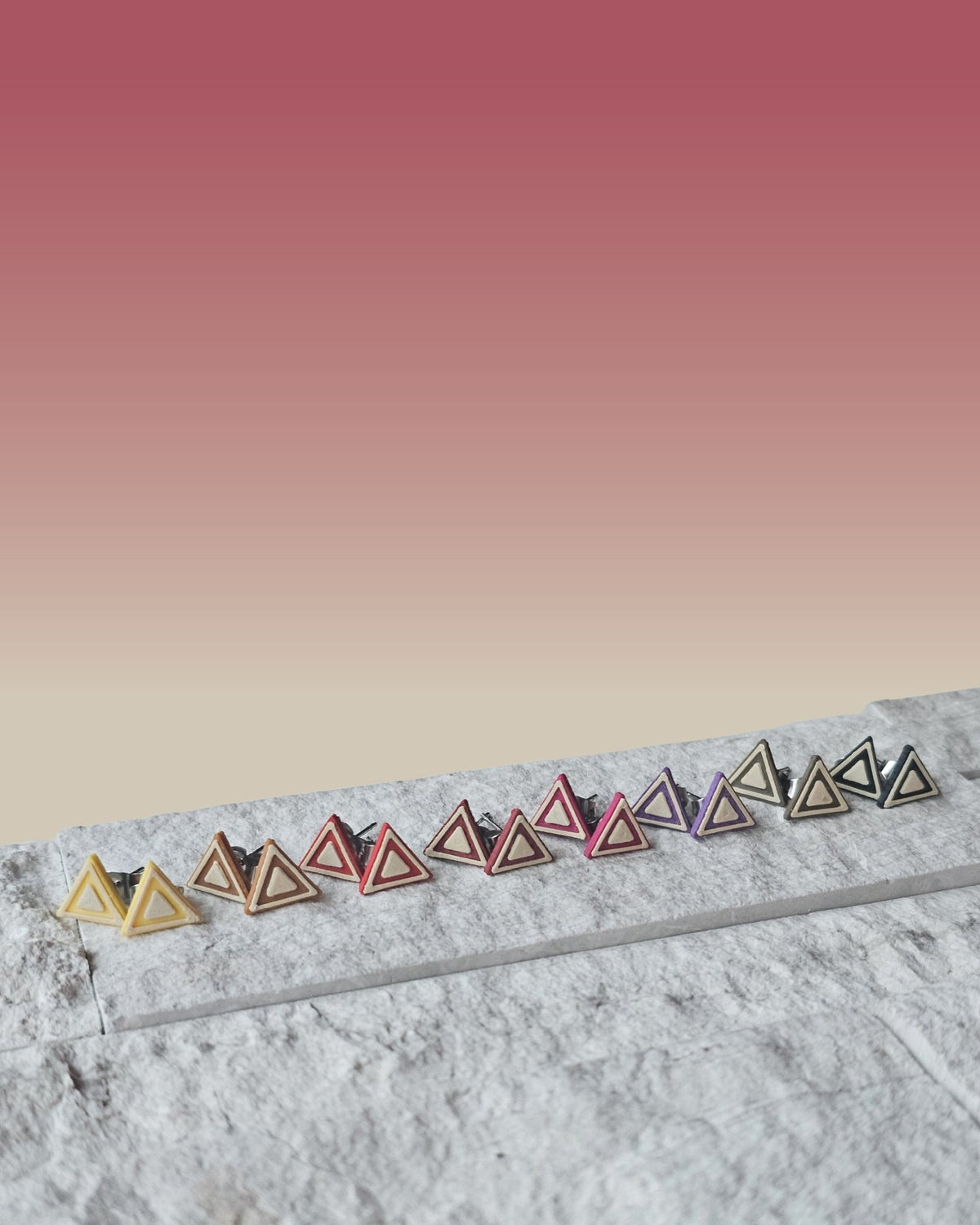 Stud Earrings - Triangle - Built By Booth